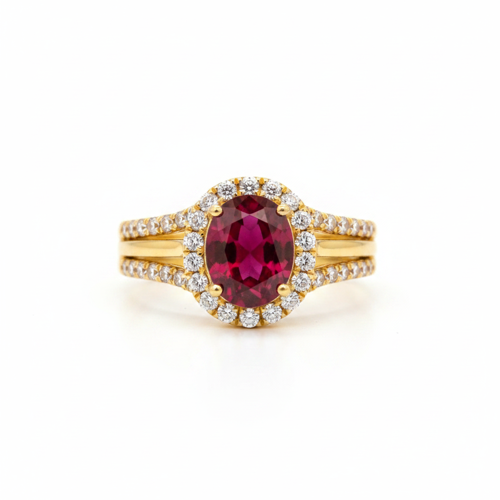 Oval Ruby Ring
