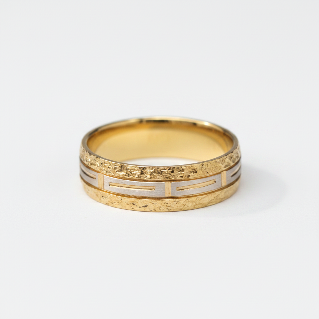 Textured Two-Tone Band