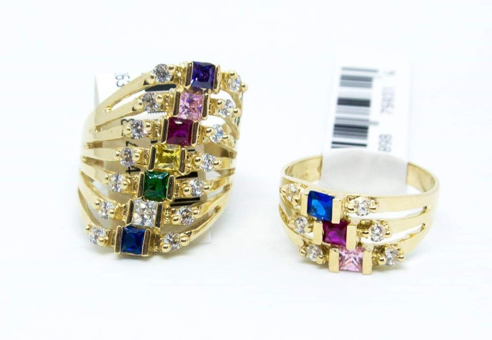 Multi-Gem Cocktail Rings