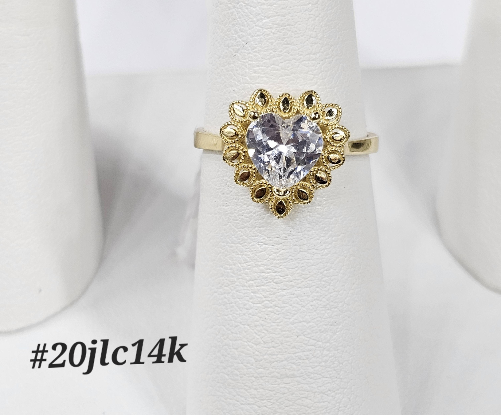 Heart Halo Ring