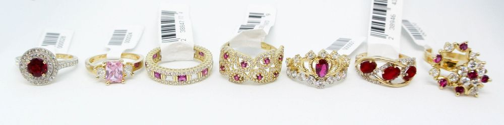 Ruby & Pink Stone Rings